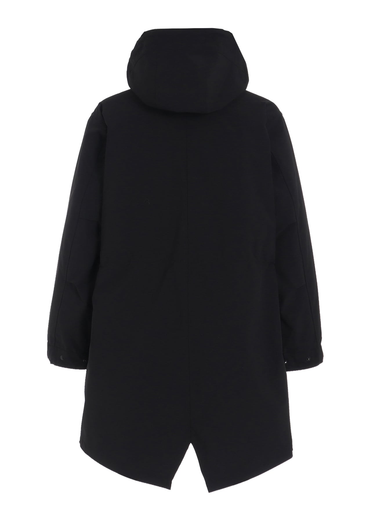 S'YTE X TAION HOODED COAT WITH QUILTED DOWN LINER(S Black): S'YTE