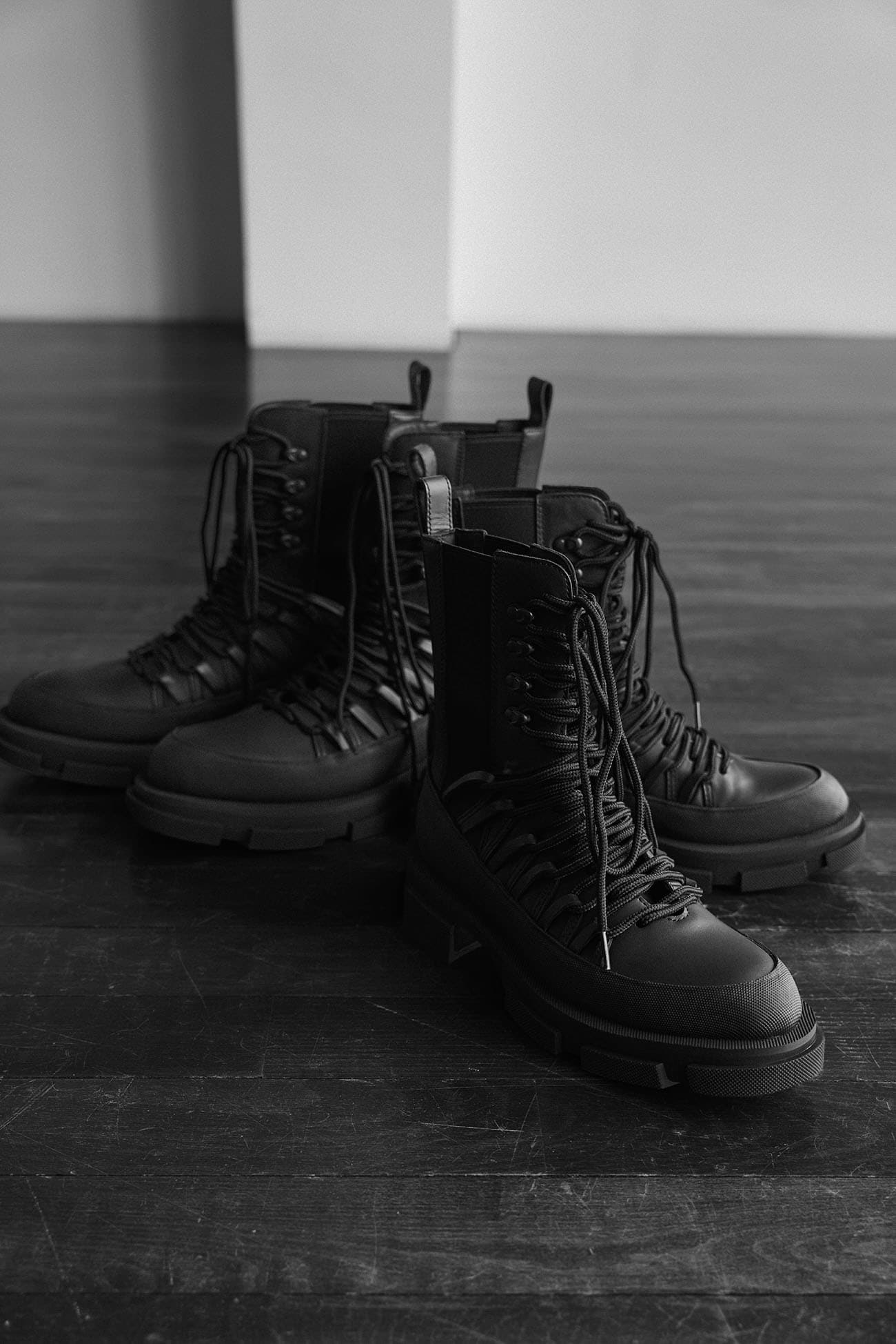Y's x both]Lace-up boots(23 Black): Soldes｜THE SHOP YOHJI YAMAMOTO