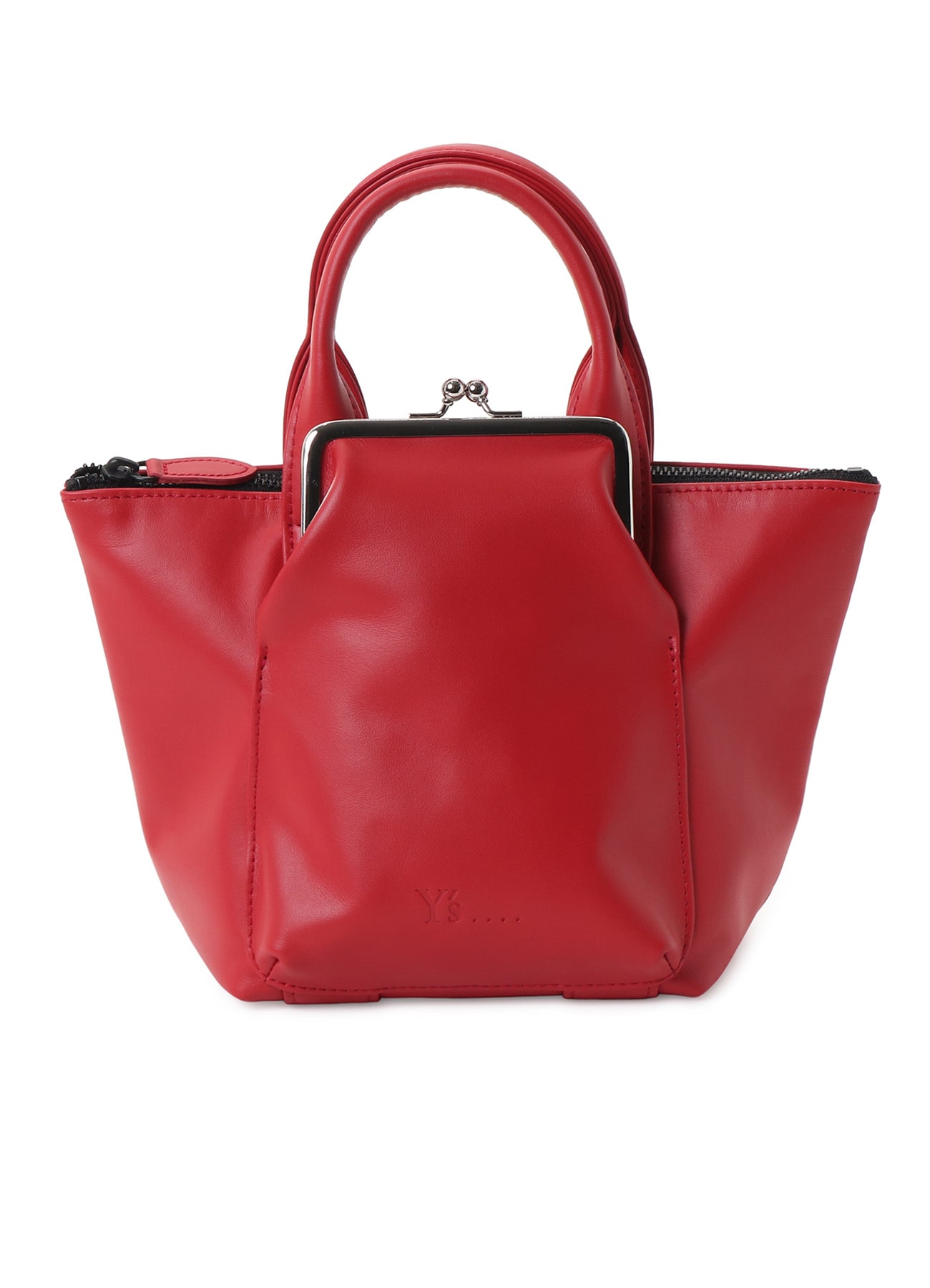 COW LEATHER TOTE BAG(FREE SIZE Red): Y's.｜THE SHOP YOHJI YAMAMOTO