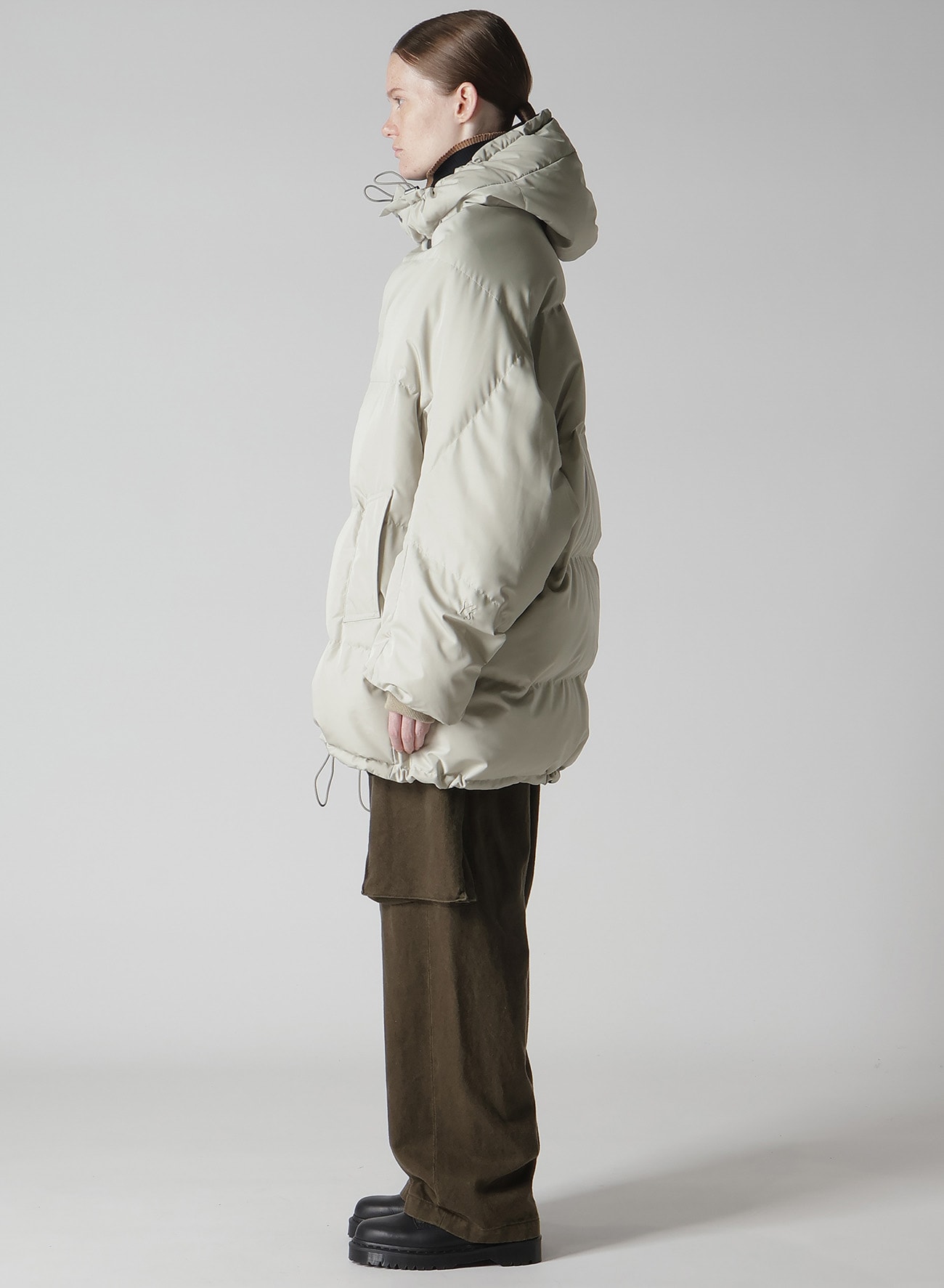 DOWN HOODED JACKET(XS Beige): Y's｜THE SHOP YOHJI YAMAMOTO
