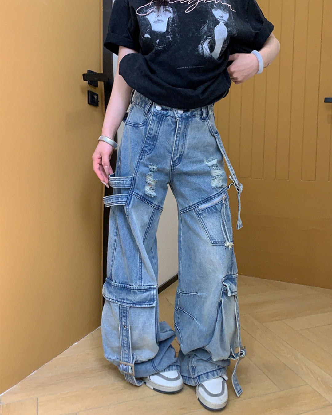 ビッグポケットダメージデニムパンツ SL582 – THE SOL93