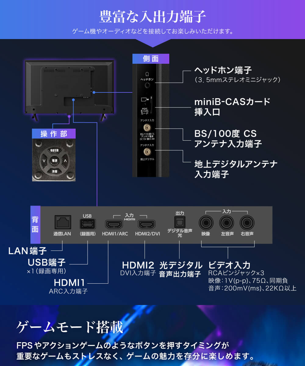 MAXZEN J32CH06 [32型 地上・BS・110度CSデジタル ハイビジョン 液晶