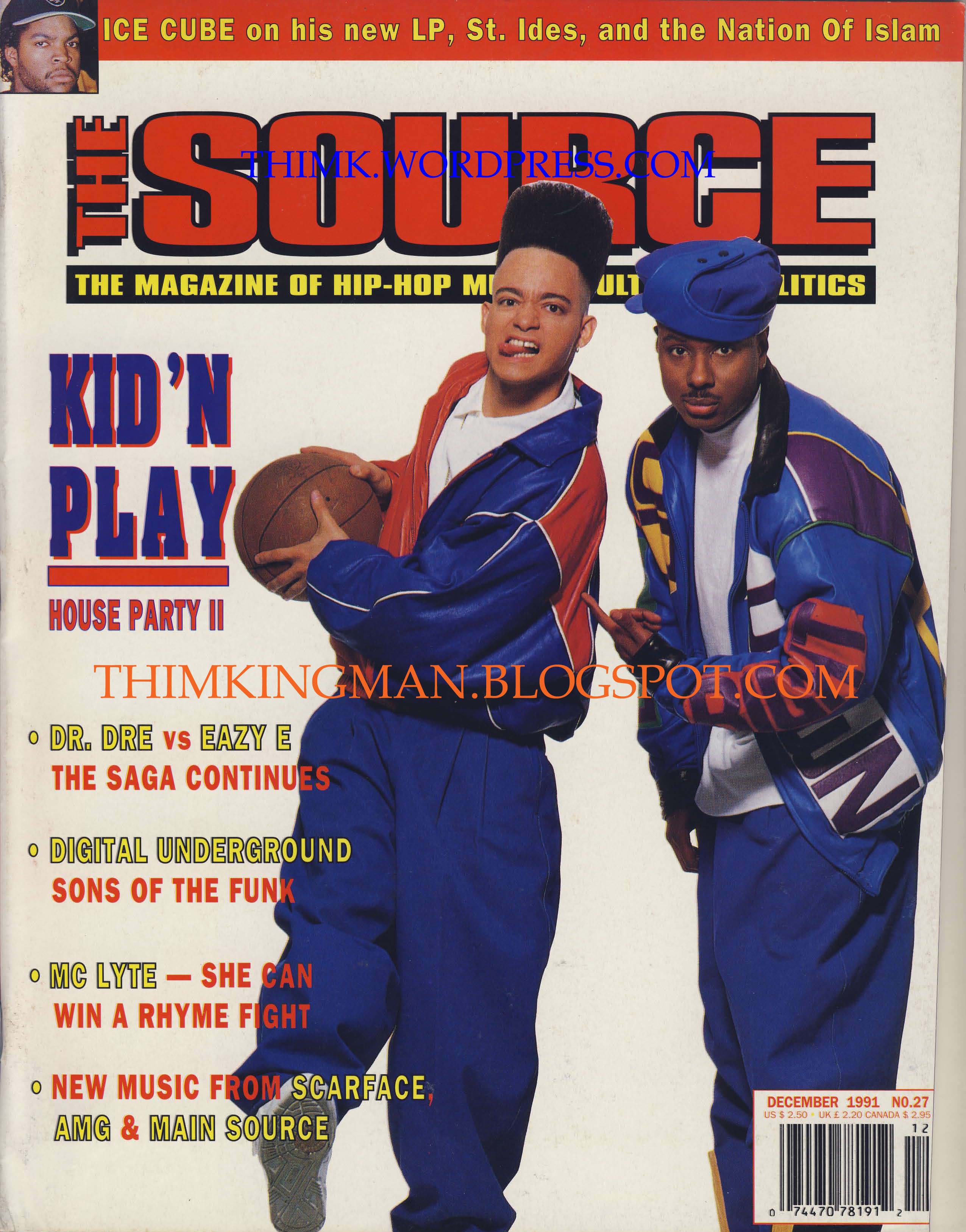 The Source December 1991 issue featuring Kid 'N Play | THIMK