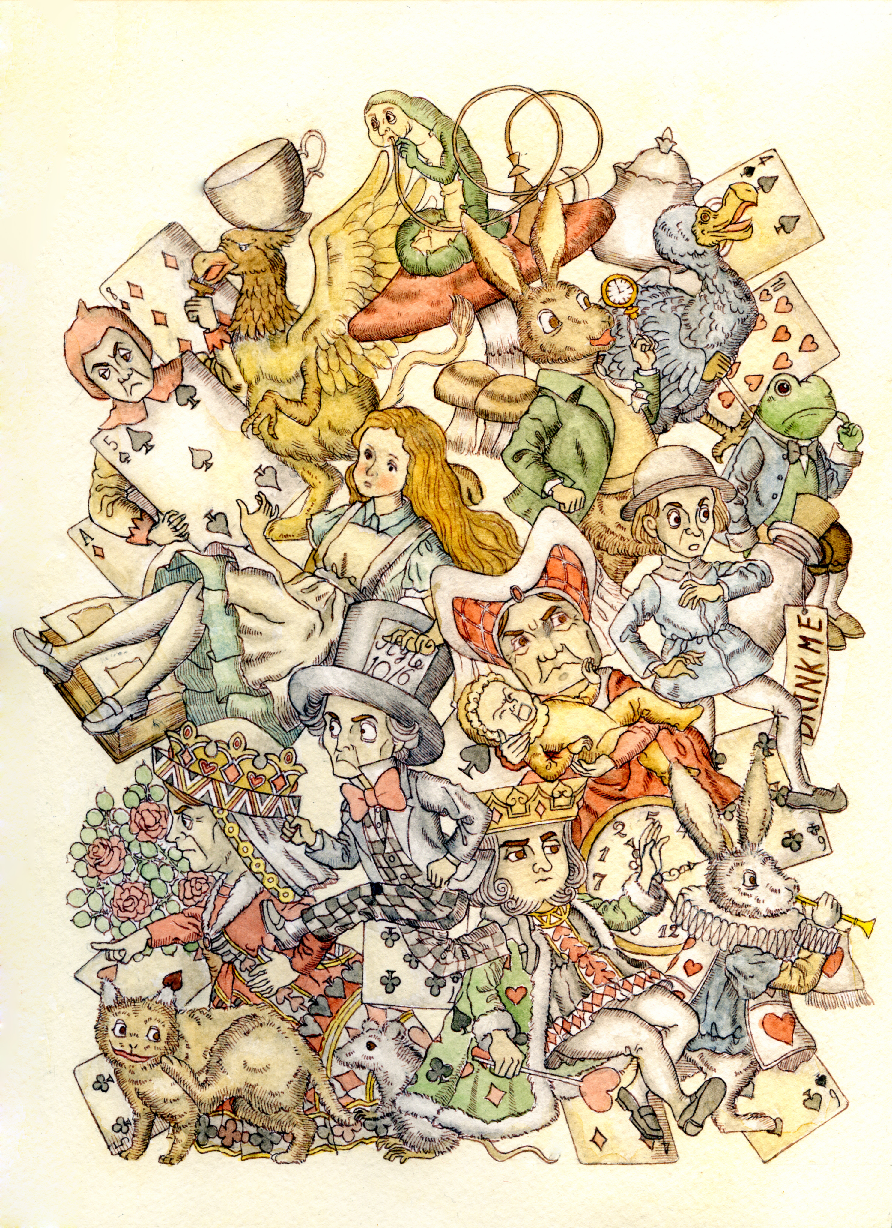 不思議の国のアリス | ホリマキ ｜インテリア絵画 アートの専門通販