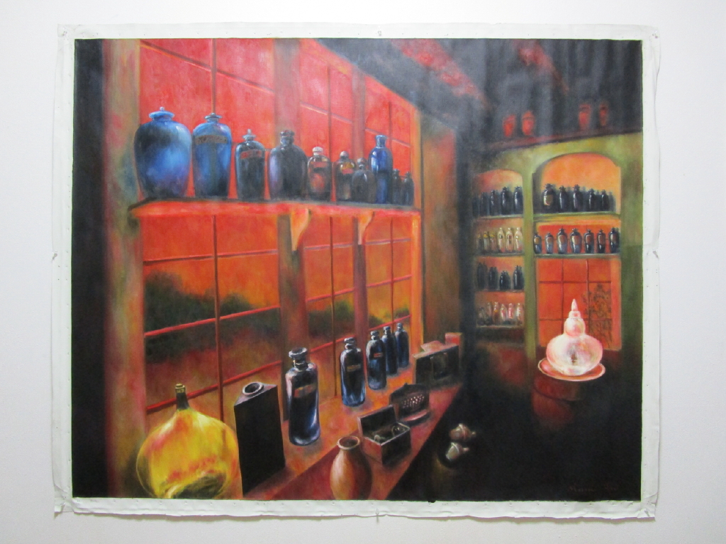 斜陽 F100号 | 月夜の散歩 ｜インテリア絵画 アートの専門通販