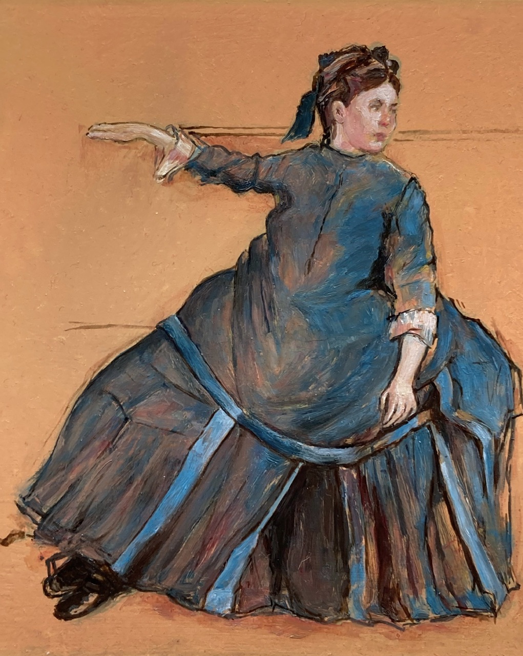 模写 エドガードガ(ソファに座る女性) | Gens art ｜インテリア絵画