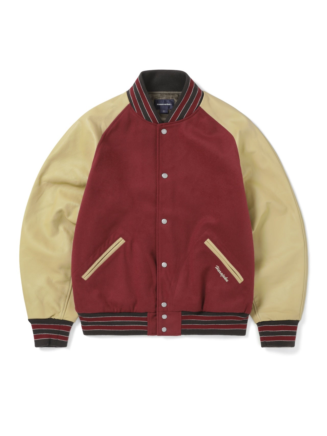Harajuku Raglan Varsity Jacket – thisisneverthat® JP