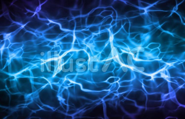 青い雷エフェクトイラスト - No: 23128779｜無料イラスト・フリー素材