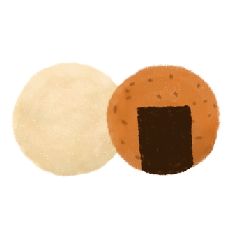 おせんべい手描きイラスト｜無料イラスト・フリー素材なら「イラストAC」