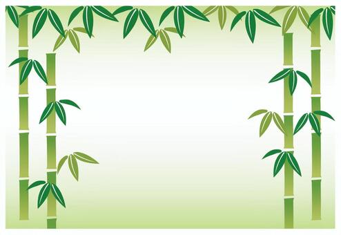 竹のフレームイラスト - No: 130199｜無料イラスト・フリー素材なら
