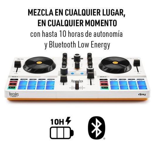 Hercules DJControl Mix Ultraportabler kabelloser DJ-Controller mit