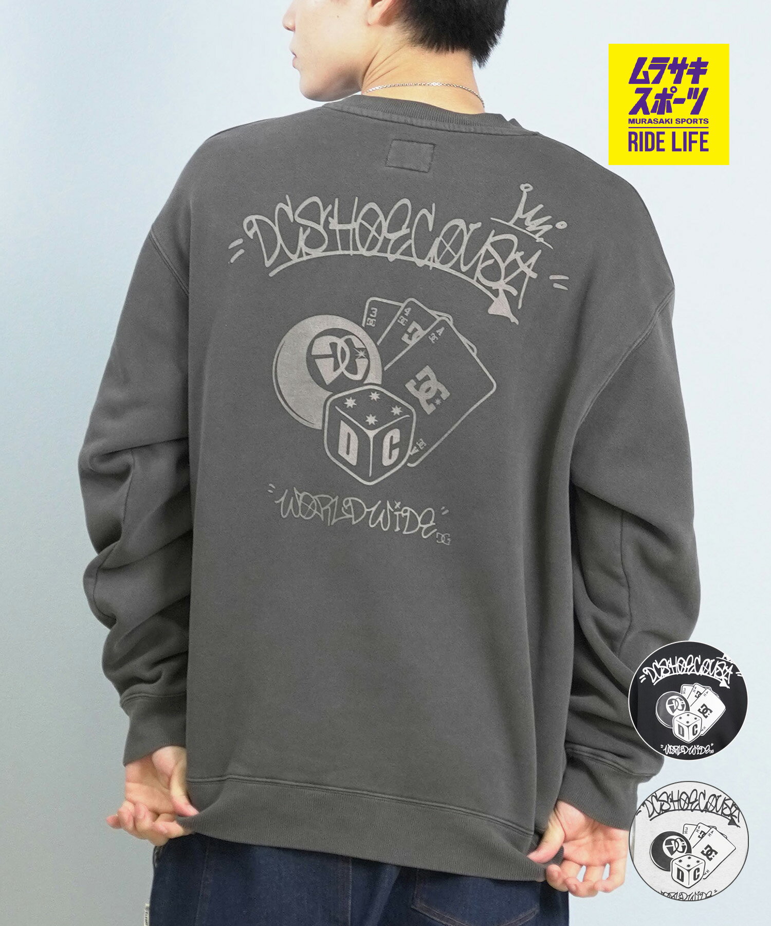 TBSラジオアルコ&ピースD.C.GARAGE ネイビー スウェットシャツ TBS