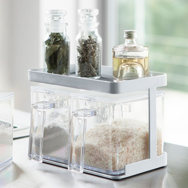 楽天市場】キャニスター ラック（調味料入れセット｜保存容器・調味料