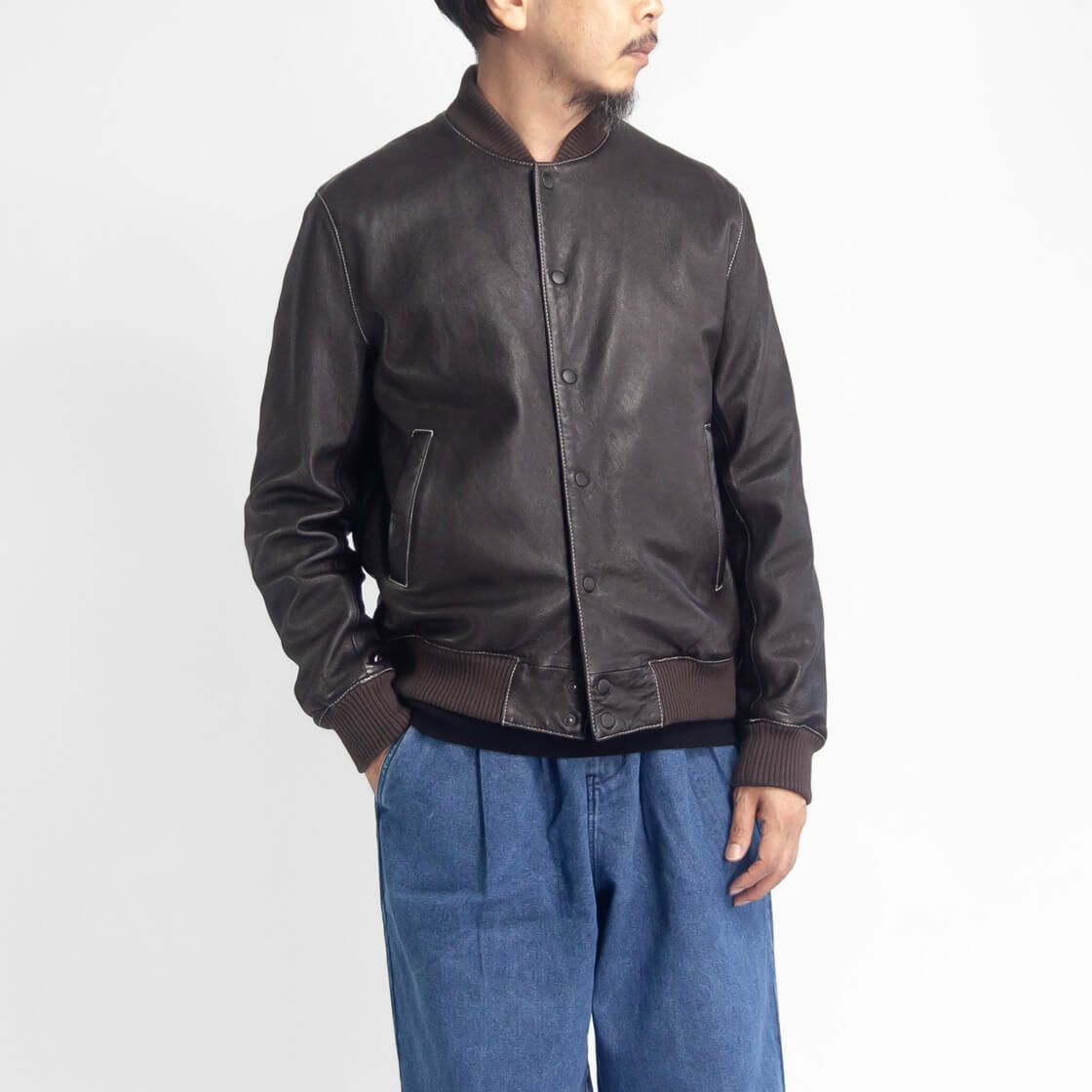 楽天市場】スタジャン レザー（素材（生地・毛糸）本革）の通販