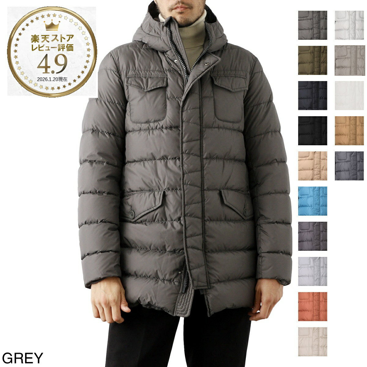 楽天市場】ヘルノ 48（カラーブラック）（メンズファッション）の通販