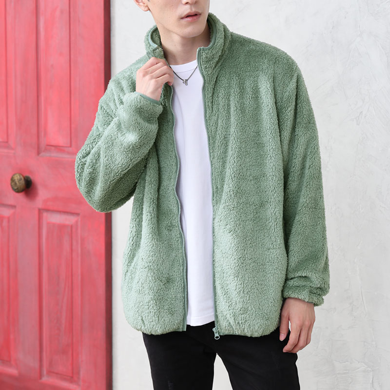 楽天市場】フリース ジャケット（カラーグリーン）の通販