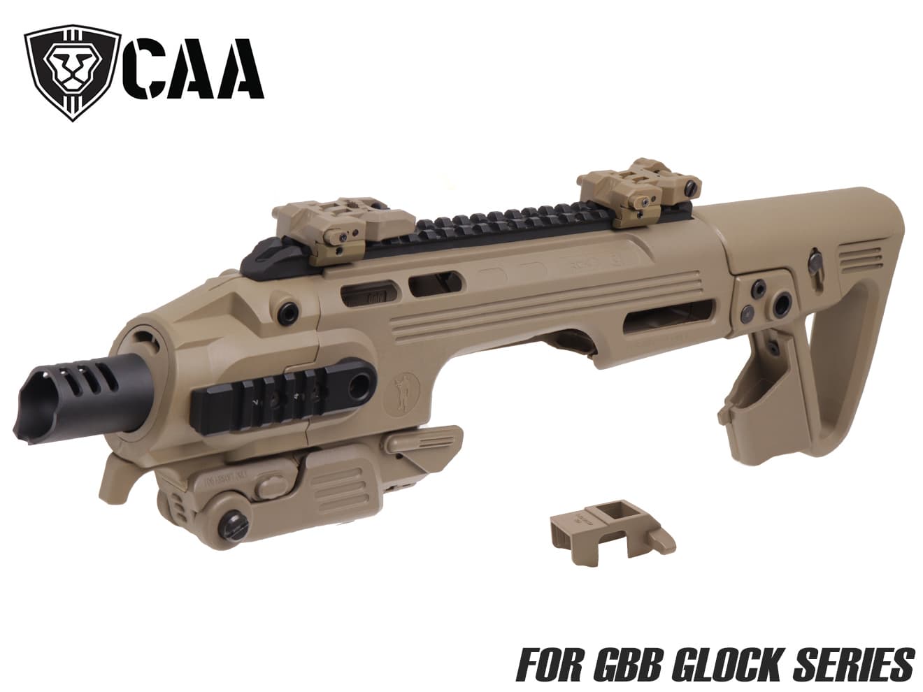 楽天市場】CAA Airsoft RONI G1 ピストル カービン コンバージョン