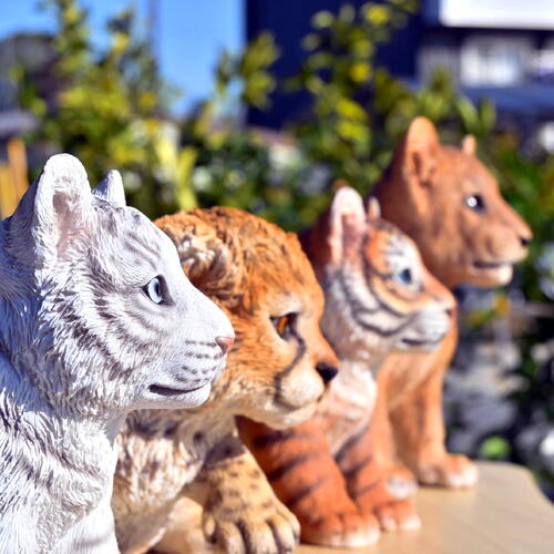 楽天市場】ホワイトタイガー 置物の通販