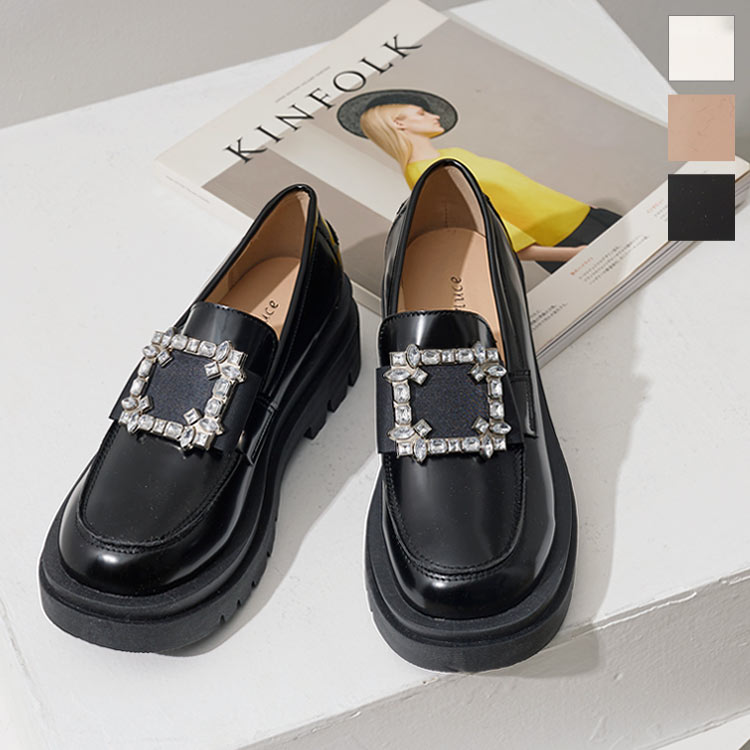 楽天市場】ビジュー（ローファー｜レディース靴）：靴の通販