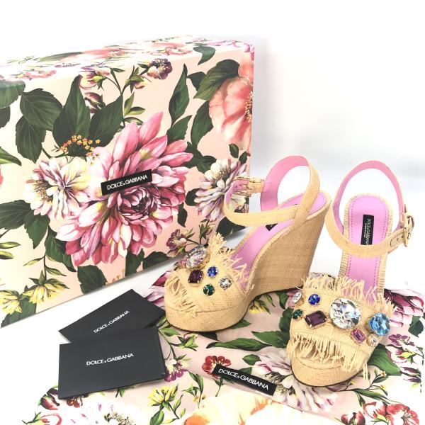 楽天市場】ビジュー（ブランドドルチェ&ガッバーナ）（サンダル