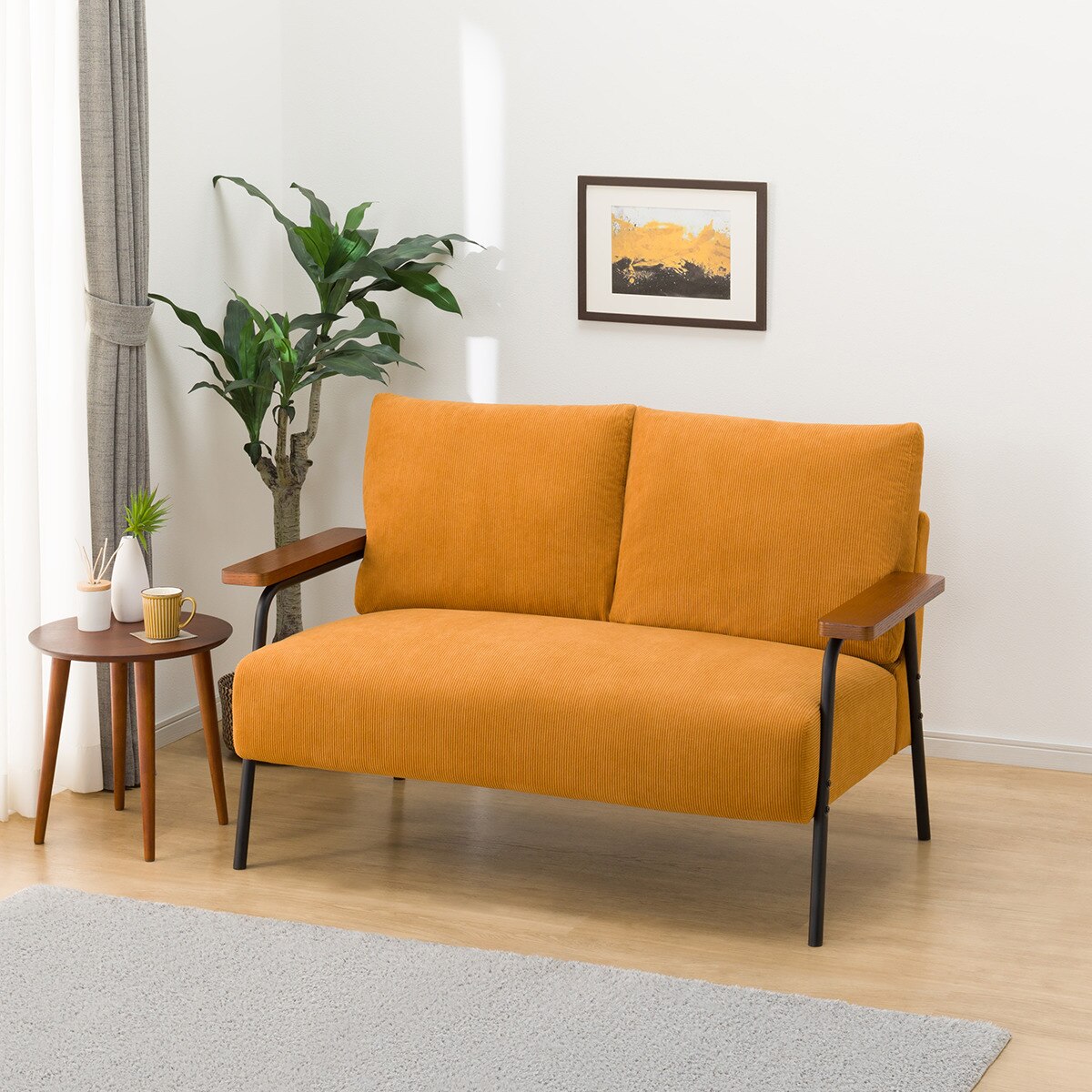 リクライニング コーデュロイソファ オレンジ 楽天市場】コーデュロイ