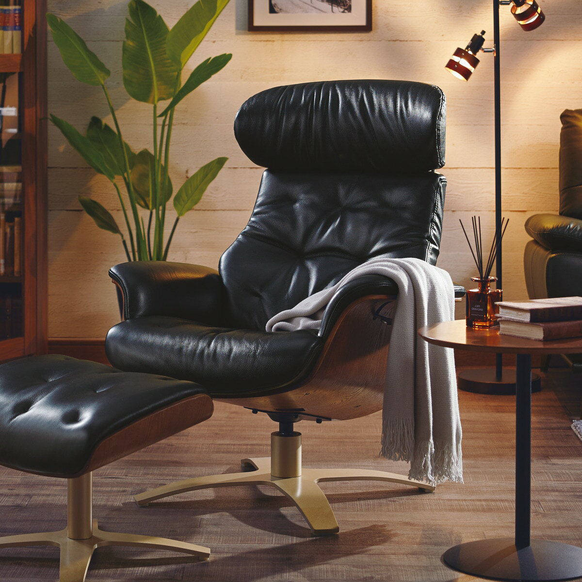 P5倍】 [幅81cm] パーソナルチェア(マーシャル BK) パーソナルチェア 1