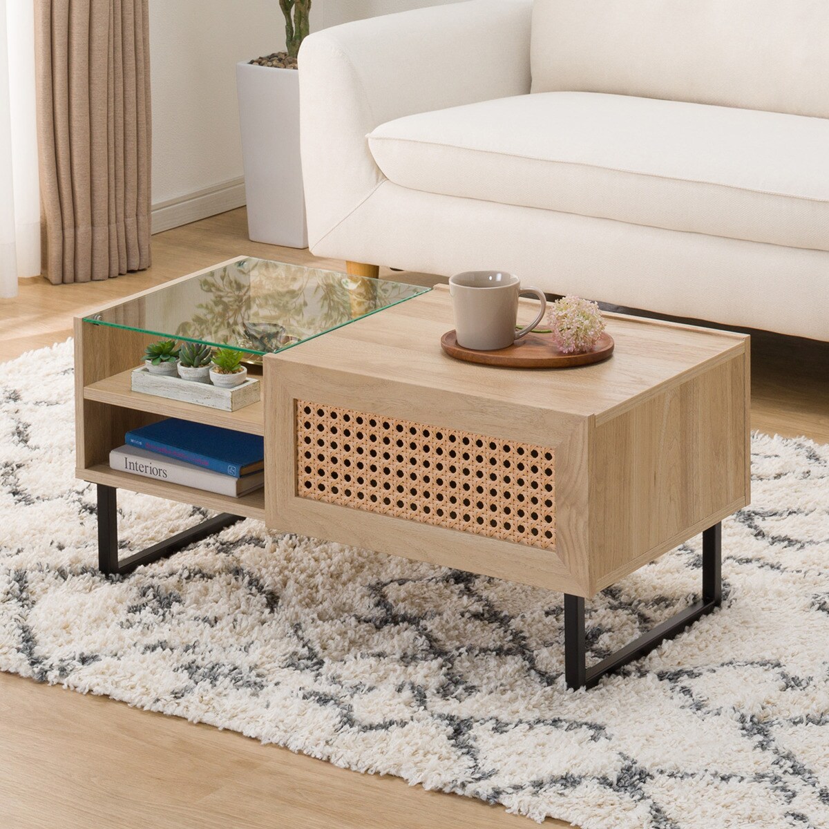 楽天市場】ニトリ ラタン テーブルの通販