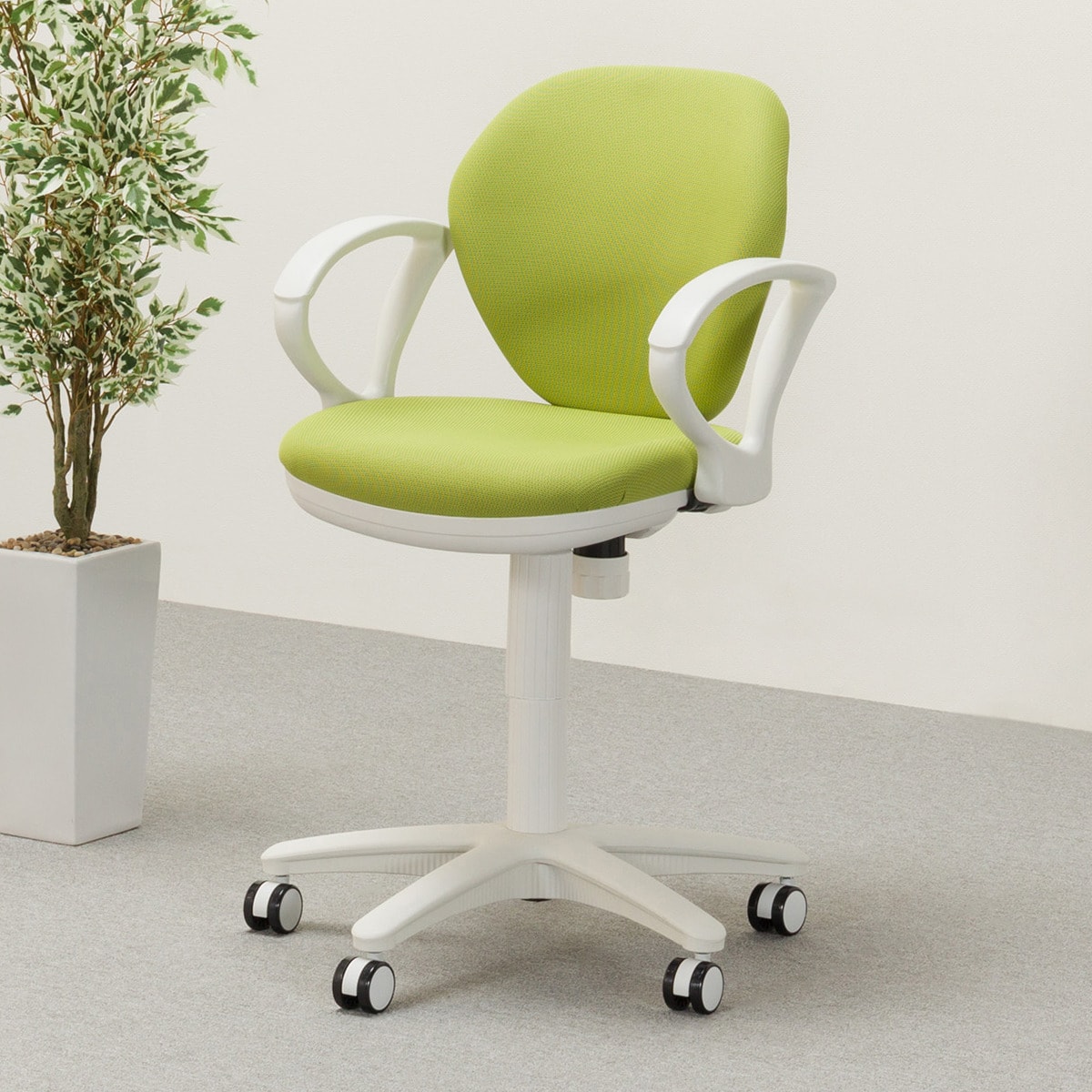 幅66cm] ワークチェア (リカルドPUブレスレザー) デスクチェア チェア