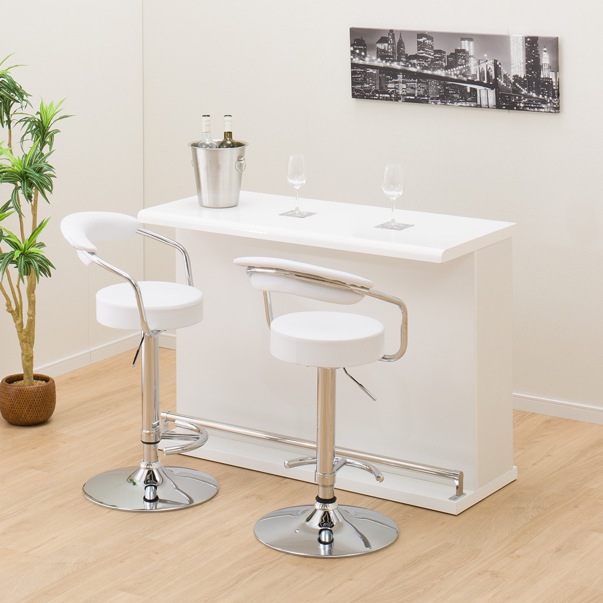 ニトリ バーカウンター(マルチ2 80BC WH) - 通販 | 家具とインテリアの