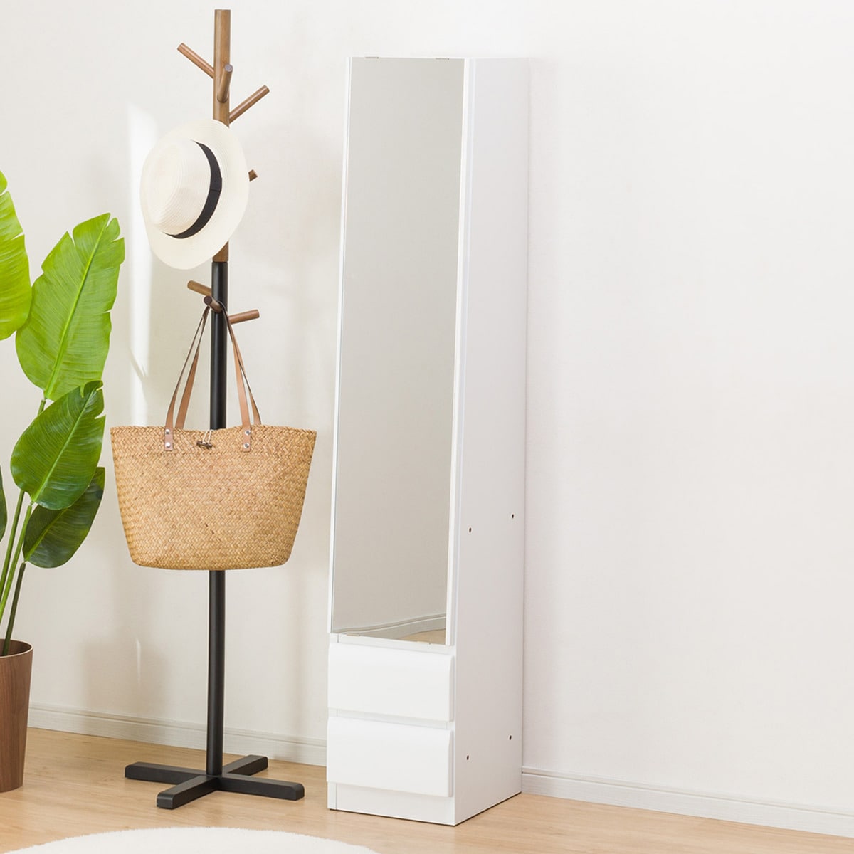 ニトリ [幅30cm] 姿見ミラー(コルト 30 WH) 【完成品・配送員設置