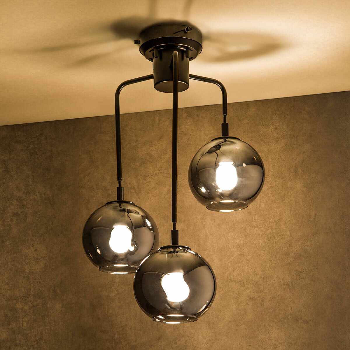 ペンダントライト VERRE 3T(グレー) 【・玄関先迄納品】 【1年保証