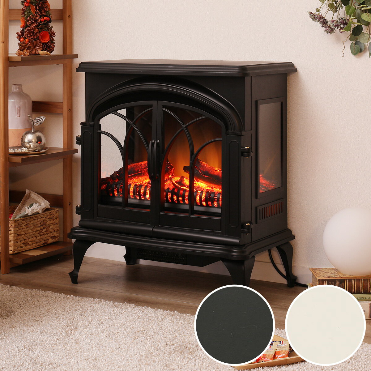 ニトリ ワイド暖炉型ファンヒーター (NI) 【玄関先迄納品】 【1年保証