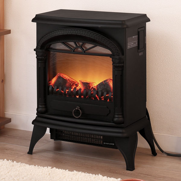 ワイド 暖炉型 ファンヒーター IQ BK BLT-999B-3-BK ニトリ BLT-999B-3