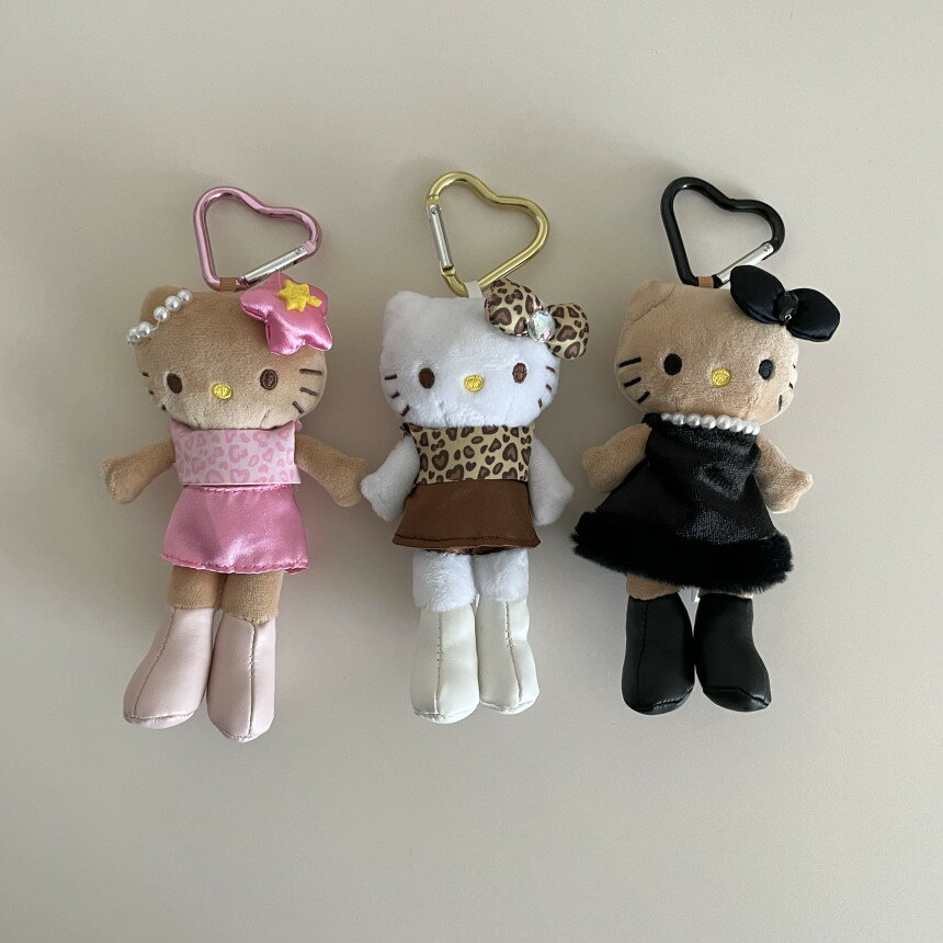 椰子 キティ ストラップ 根付 4個セット 送料込み 椰子 キティ