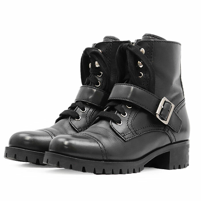 楽天市場】レースアップ ブーツ（ブランドプラダ）（ブーツ