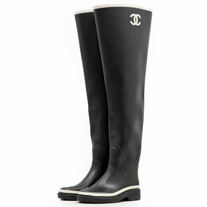 楽天市場】シャネル レインブーツ 38の通販