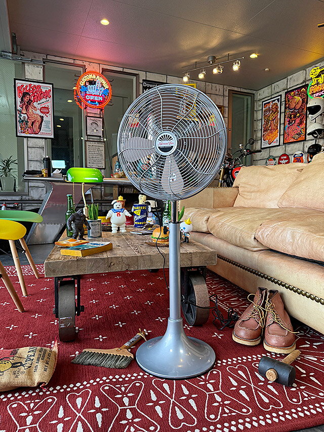 ハモサ レトロヒーター 遠赤外線 電気ストーブ サックスグレー 美品