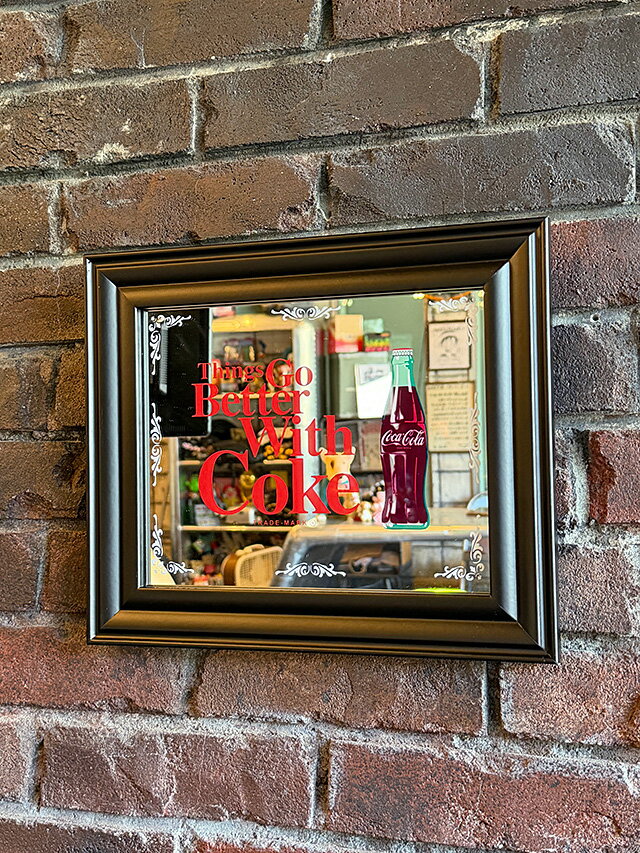 楽天市場】コカコーラ グッズ アンティーク（鏡｜インテリア・寝具