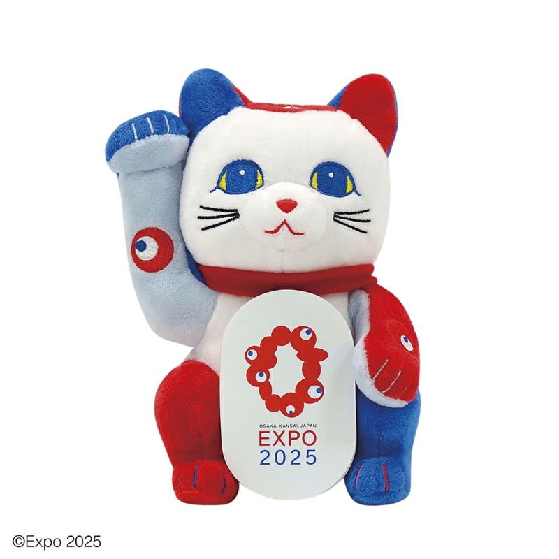 大阪・関西万博 公式グッズ 招き猫ぬいぐるみ EXPO2025 ミャクミャク