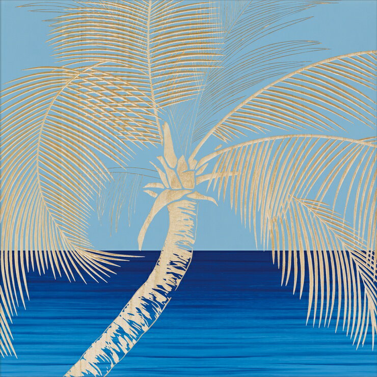 ヤシの木額入り装飾版画 1月限定価格！ ヤシの木額入り装飾版画