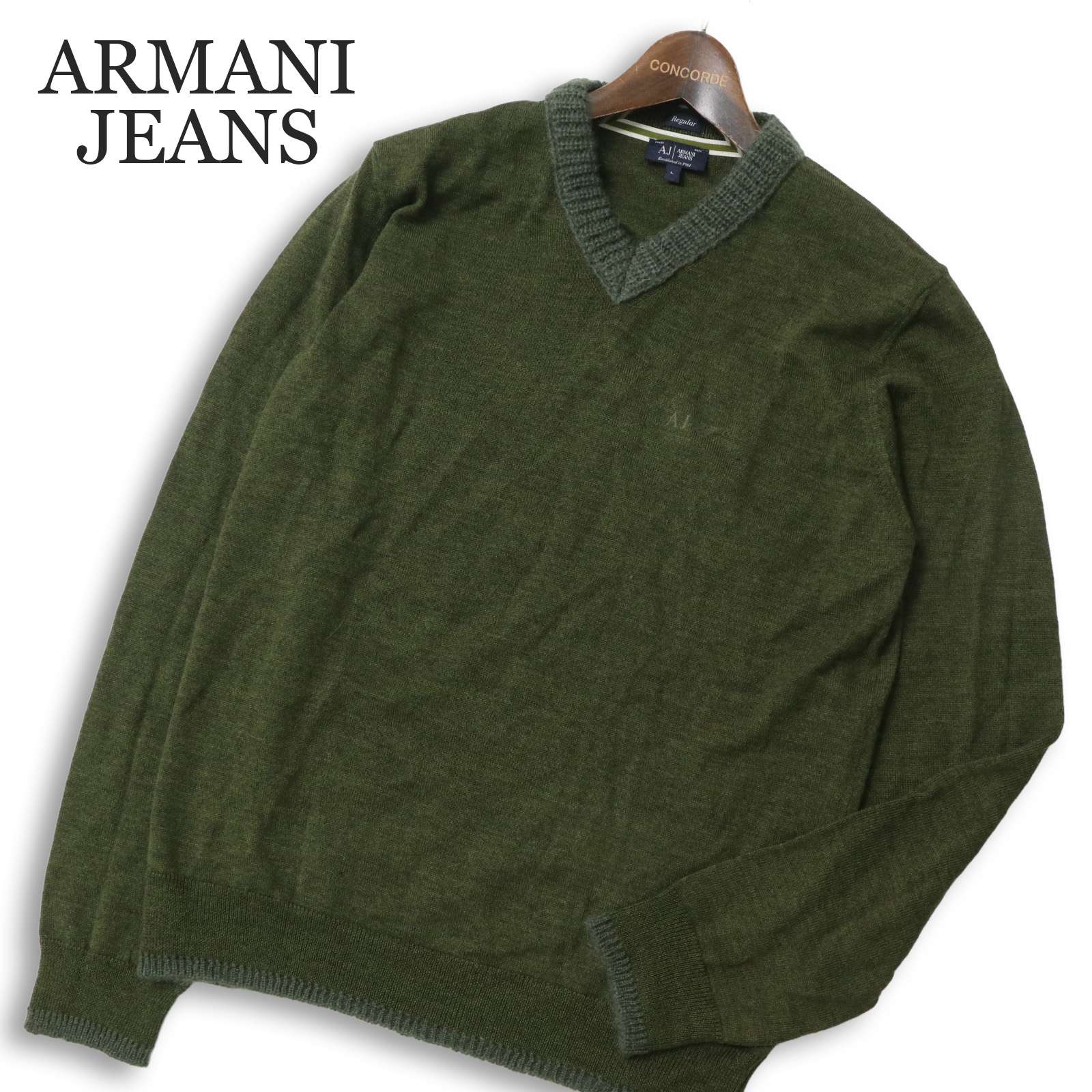 美品】ARMANI ジョルジオアルマーニ 総柄ニット XXXLサイズ相当 54