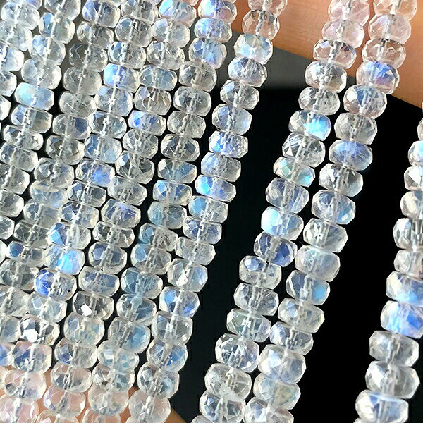 楽天市場】レインボームーンストーン ボタンカットの通販