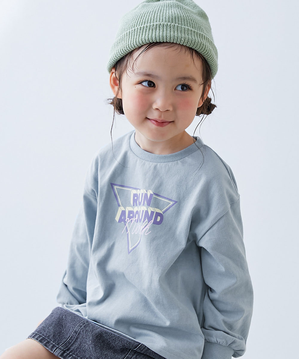 楽天市場】長袖tシャツ キッズ（カラーブルー）の通販