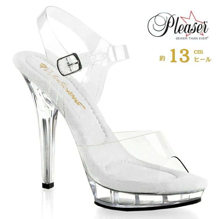 楽天市場】pleaser プリーザー 13cm クリア サンダル（靴）の通販