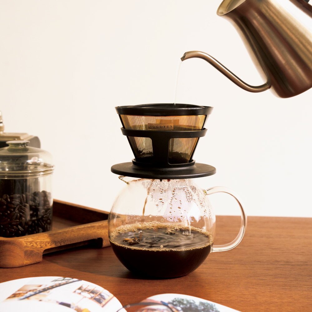 R+ ステンレス製コーヒーポット ゴールド R+ ステンレス製コーヒー