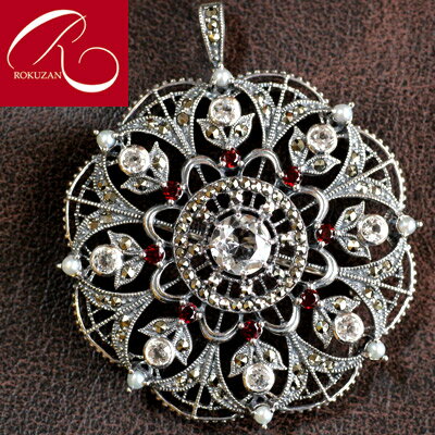 楽天市場】碌山 ガーネットブローチの通販