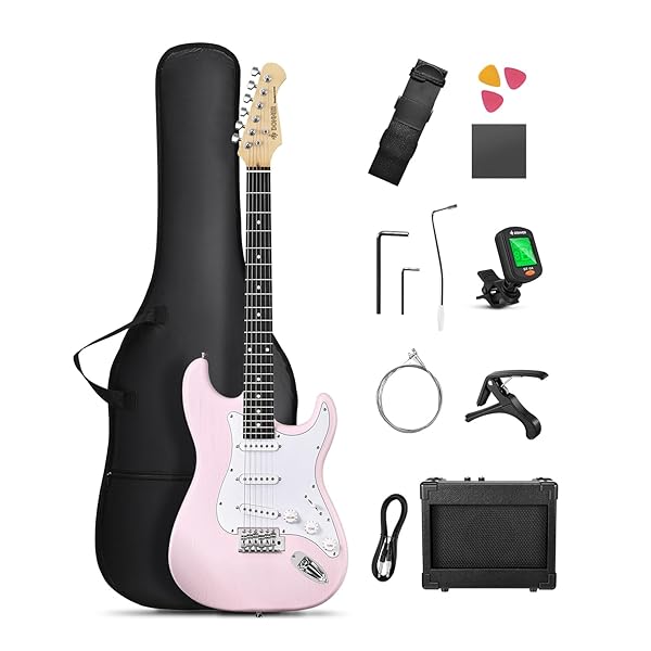 楽天市場】エレキギター 初心者 ピンクの通販