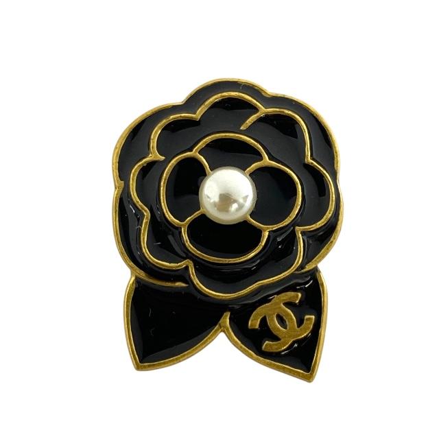 シャネルブローチココマークピンフラワー花カメリアゴールド