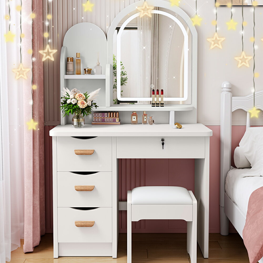 楽天市場】LED（カラーホワイト）（ドレッサー・鏡台｜収納家具