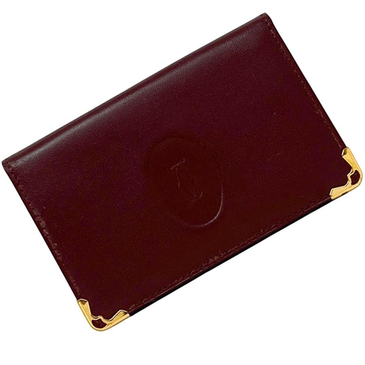 楽天市場】カルティエ 名刺入れ ボルドーの通販